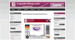 Desktop Screenshot of liquids-shop.com